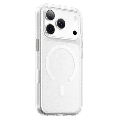 Funda MagSafe para Apple iPhone 18 Pro / 17 Pro, Blueo, Crystal Pro Anti-Drop Glitter, Transparente