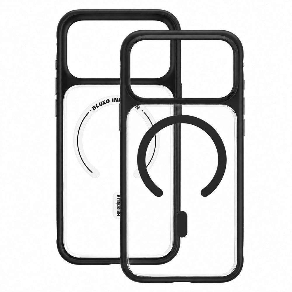 Funda MagSafe para Apple iPhone 18 Pro / 17 Pro, Blueo, respetuosa con la piel y anticaídas, negra satinada