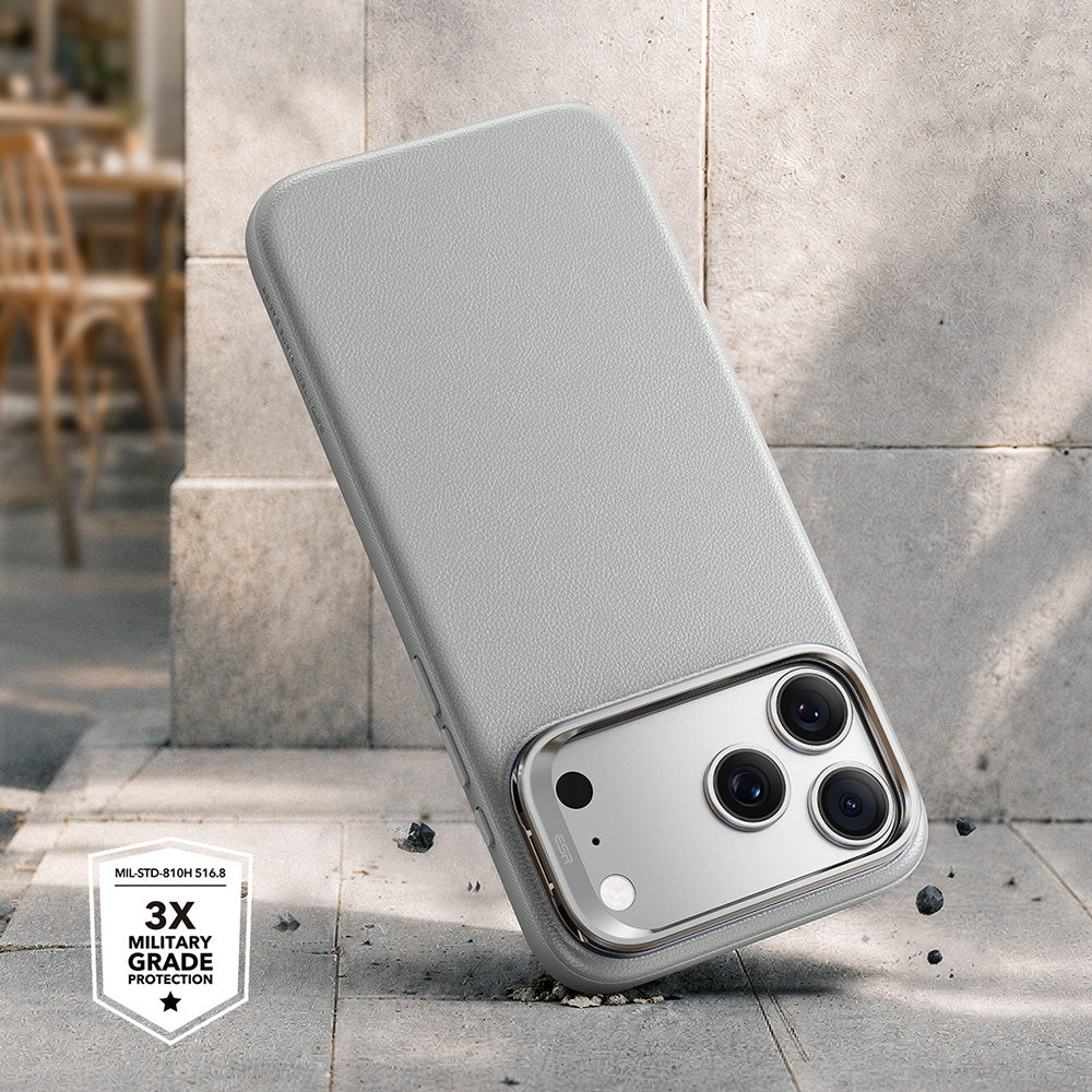 Funda MagSafe para Apple iPhone 18 Pro / 17 Pro, ESR, Atelier con soporte, Gris
