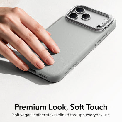 Funda MagSafe para Apple iPhone 18 Pro / 17 Pro, ESR, Atelier con soporte, Gris