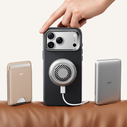 Funda MagSafe para Apple iPhone 18 Pro / 17 Pro, ESR, Atelier con soporte, Negra