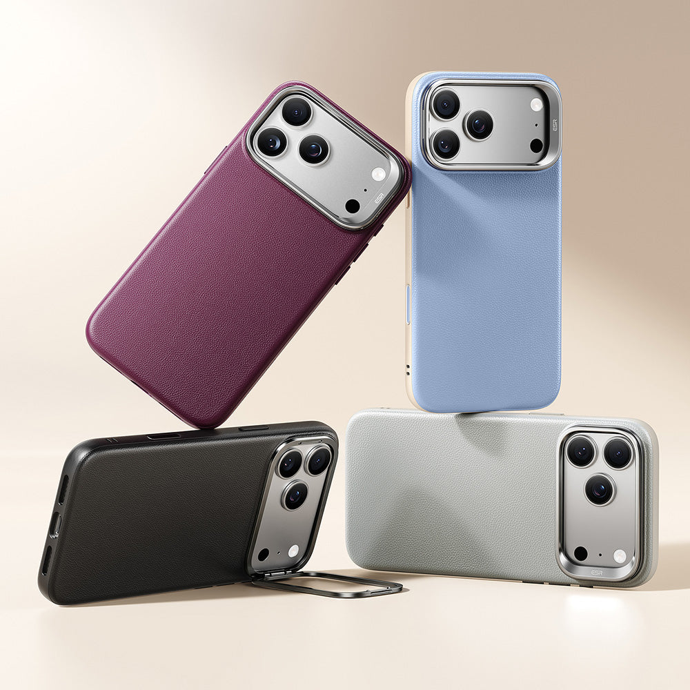 Funda MagSafe para Apple iPhone 18 Pro / 17 Pro, ESR, Atelier con soporte, Negra