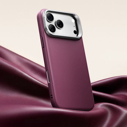 Funda MagSafe para Apple iPhone 18 Pro / 17 Pro, ESR, Atelier con soporte, Burdeos oscuro satinado