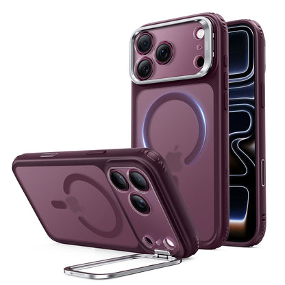Funda MagSafe para Apple iPhone 18 Pro / 17 Pro, ESR, Classic Hybrid Kickstand, Burdeos Oscuro Satinado