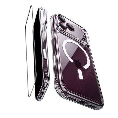 Funda MagSafe para Apple iPhone 18 Pro / 17 Pro, ESR, Classic Hybrid con Protector de Pantalla, Transparente