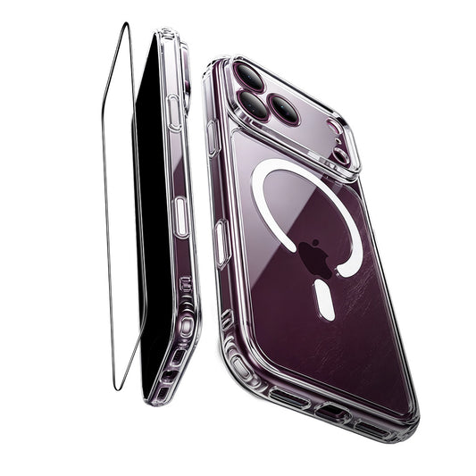 Funda MagSafe para Apple iPhone 18 Pro / 17 Pro, ESR, Classic Hybrid con Protector de Pantalla, Transparente