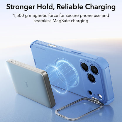 Funda MagSafe para Apple iPhone 18 Pro / 17 Pro, ESR, Cyber Armor Kickstand, Azul