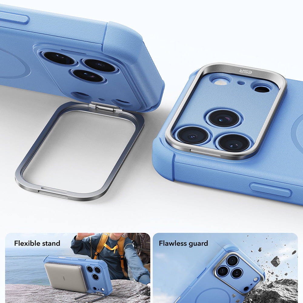 Funda MagSafe para Apple iPhone 18 Pro / 17 Pro, ESR, Cyber Armor Kickstand, Azul