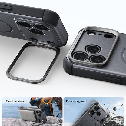 Funda MagSafe para Apple iPhone 18 Pro / 17 Pro, ESR, Cyber Armor Kickstand, Gris
