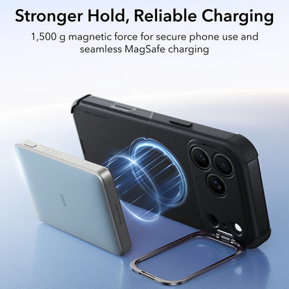 Funda MagSafe para Apple iPhone 18 Pro / 17 Pro, ESR, Cyber Armor Kickstand, Negra