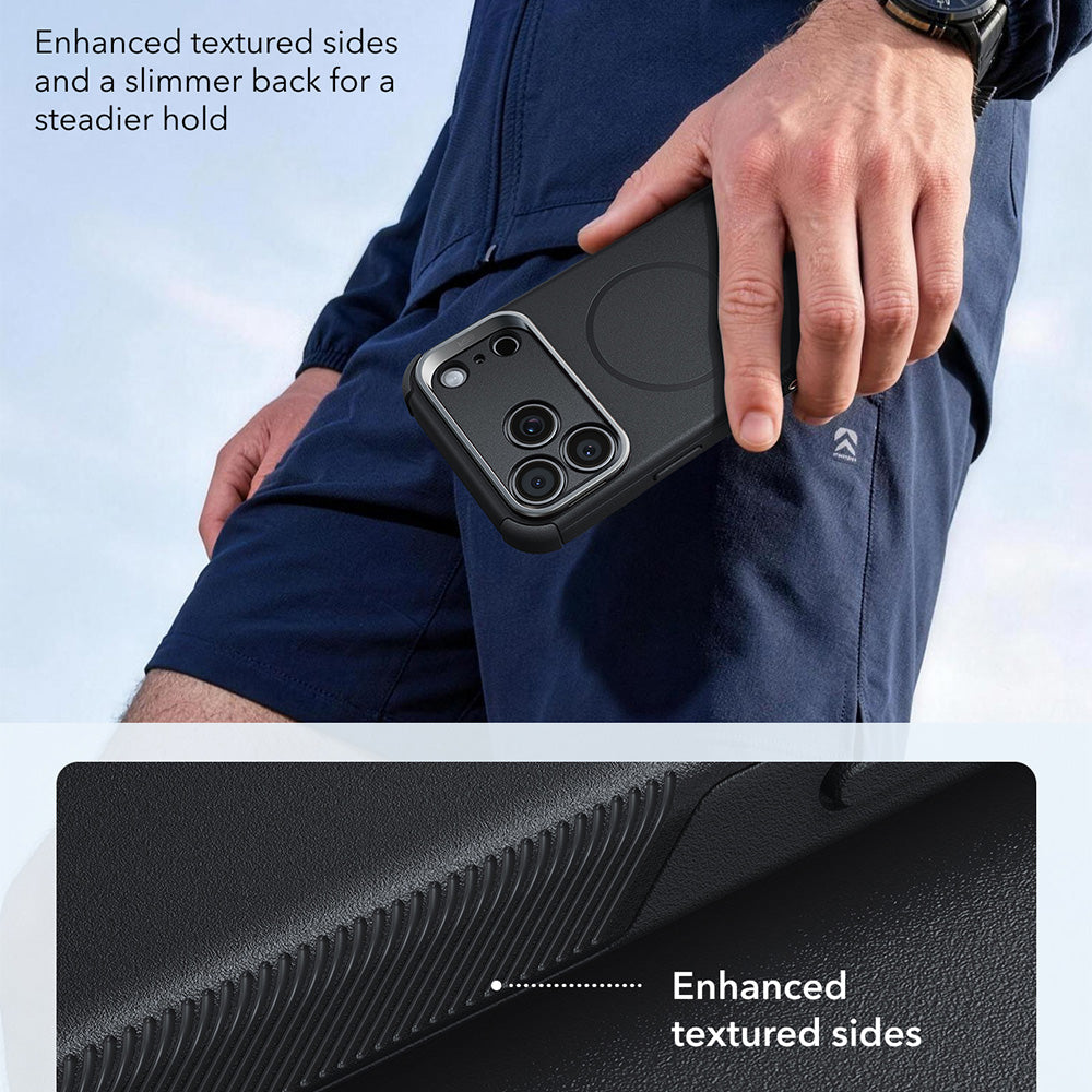 Funda MagSafe para Apple iPhone 18 Pro / 17 Pro, ESR, Cyber Armor Kickstand, Negra