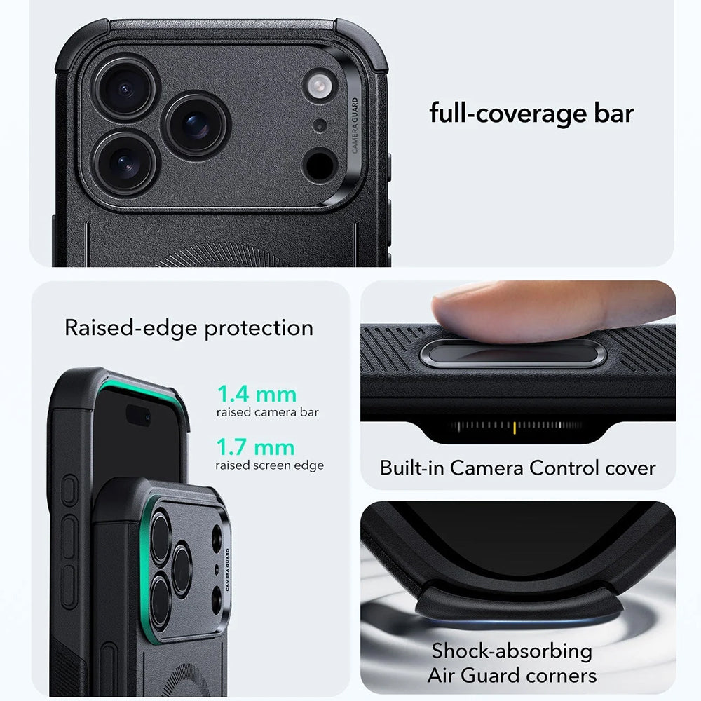 Funda MagSafe para Apple iPhone 18 Pro / 17 Pro, ESR, Cyber, Negra