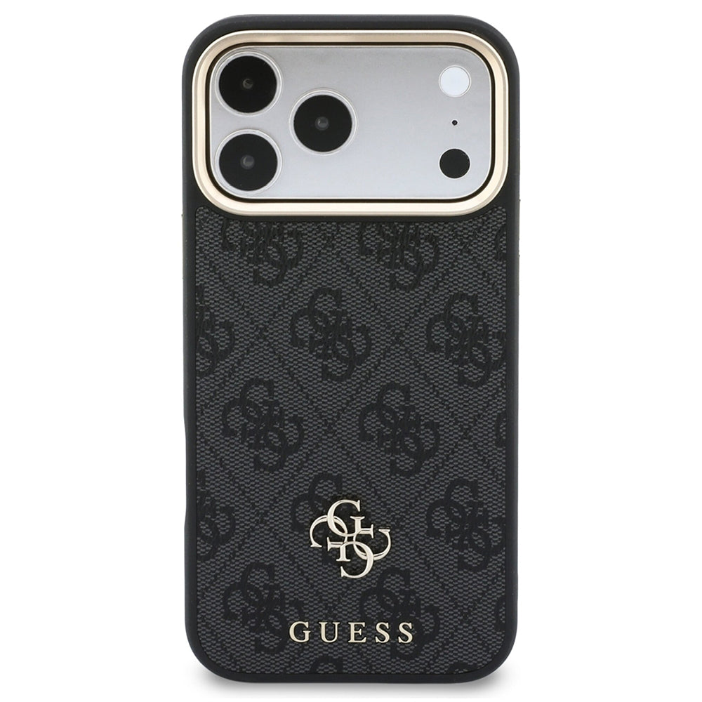 Funda MagSafe para Apple iPhone 18 Pro / 17 Pro, Guess, 4G Cardslot & Big Strap, negra