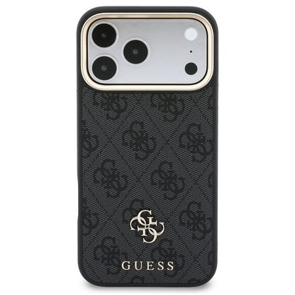 Funda MagSafe para Apple iPhone 18 Pro / 17 Pro, Guess, 4G Cardslot & Big Strap, negra