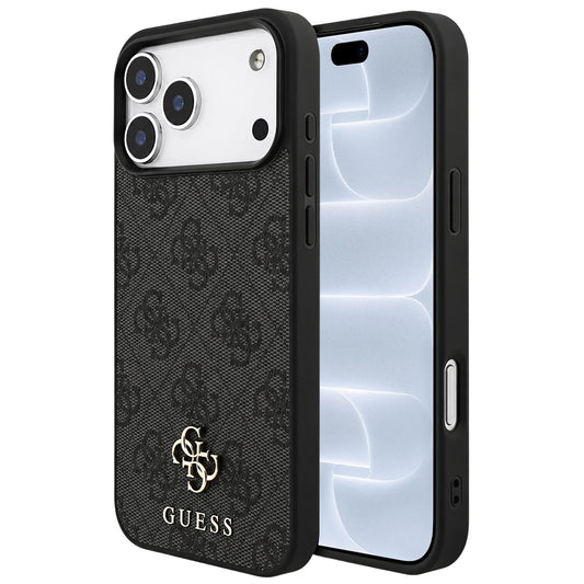 Funda MagSafe para Apple iPhone 18 Pro / 17 Pro, Guess, 4G Small and Classic, Negra