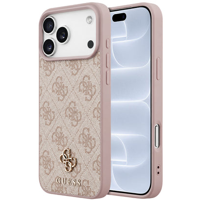 Funda MagSafe para Apple iPhone 18 Pro / 17 Pro, Guess, 4G Small and Classic, Rosa
