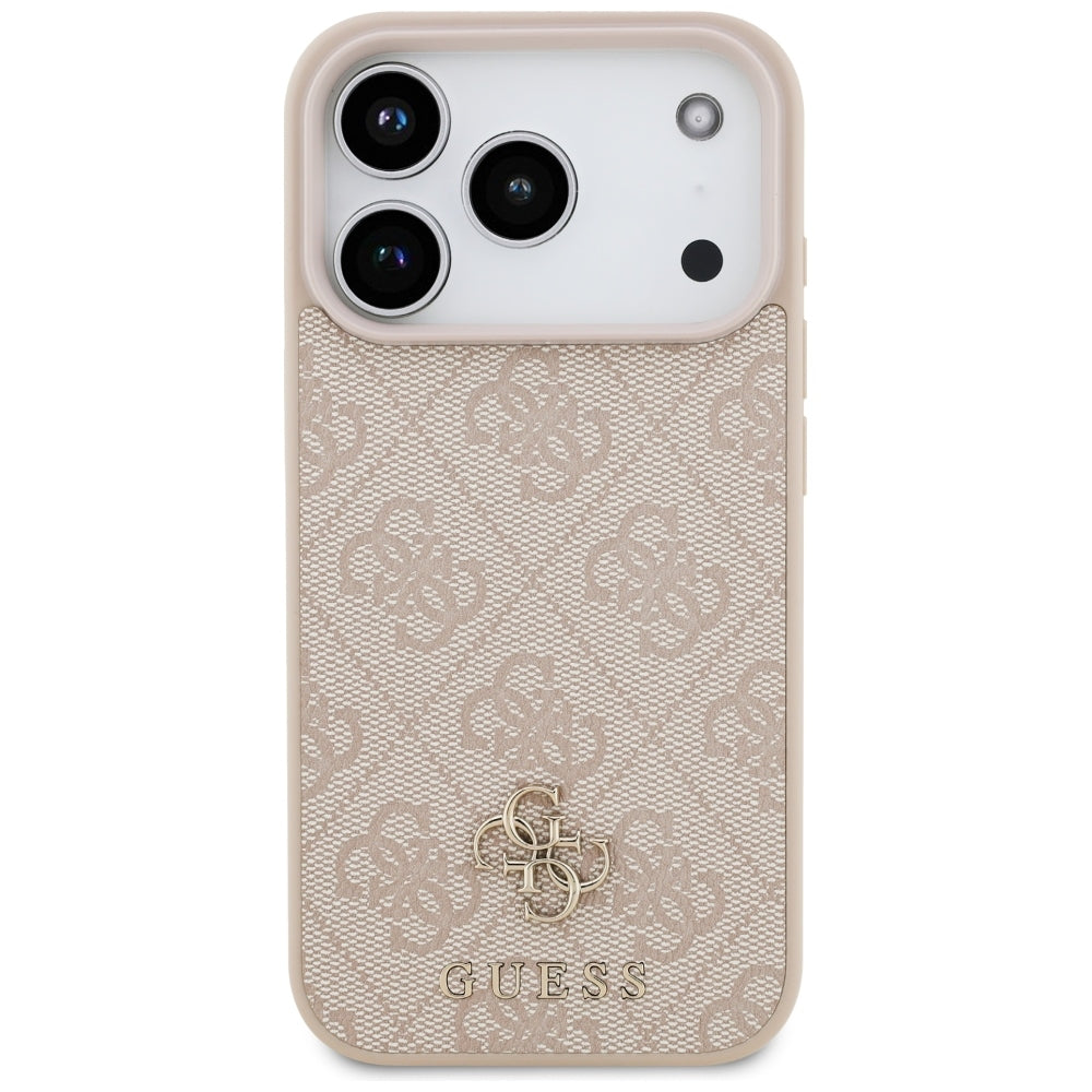 Funda MagSafe para Apple iPhone 18 Pro / 17 Pro, Guess, 4G Small and Classic, Rosa
