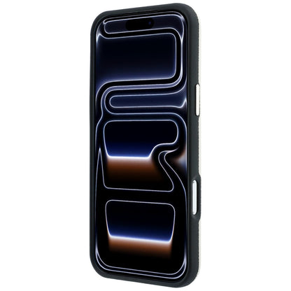 Funda MagSafe para Apple iPhone 18 Pro / 17 Pro, Guess, Logo Redondo con Strass Granulado, Beige