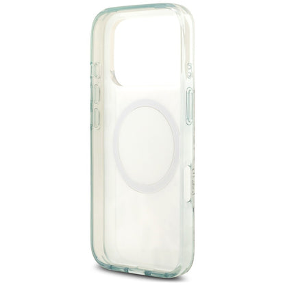 Funda MagSafe para Apple iPhone 18 Pro / 17 Pro, Guess, IML Flower & Tonal Circle, Verde