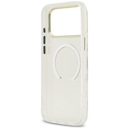 Funda MagSafe para Apple iPhone 18 Pro / 17 Pro, Guess, Contorno Metálico, Dorada