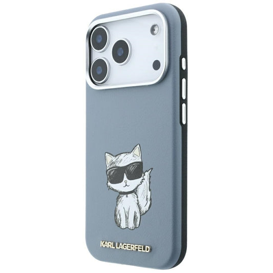 Funda MagSafe para Apple iPhone 18 Pro / 17 Pro, Karl Lagerfeld, Choupette Sketch, Azul