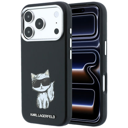 Funda MagSafe para Apple iPhone 18 Pro / 17 Pro, Karl Lagerfeld, Choupette Sketch, Negra
