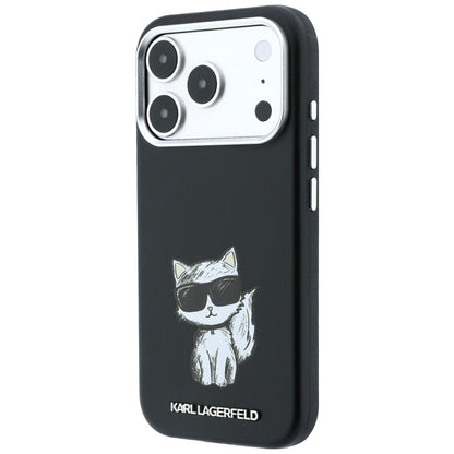 Funda MagSafe para Apple iPhone 18 Pro / 17 Pro, Karl Lagerfeld, Choupette Sketch, Negra