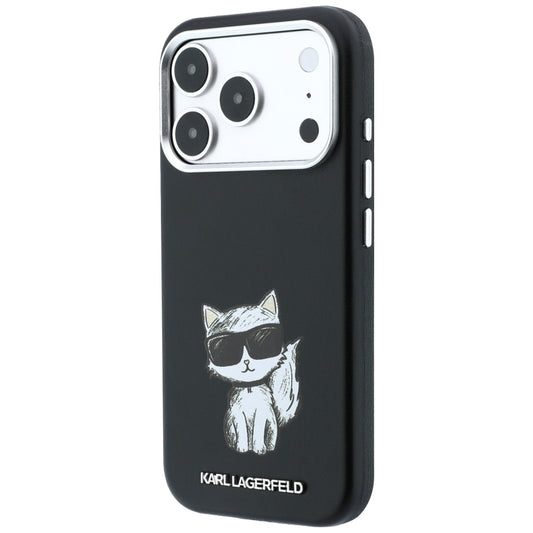 Funda MagSafe para Apple iPhone 18 Pro / 17 Pro, Karl Lagerfeld, Choupette Sketch, Negra