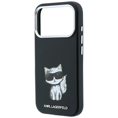 Funda MagSafe para Apple iPhone 18 Pro / 17 Pro, Karl Lagerfeld, Choupette Sketch, Negra