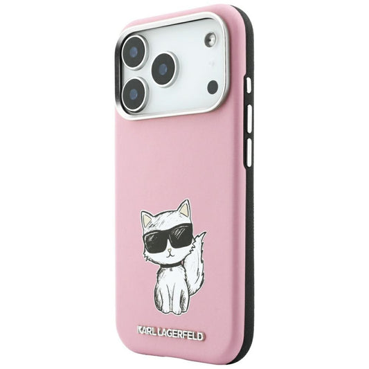 Funda MagSafe para Apple iPhone 18 Pro / 17 Pro, Karl Lagerfeld, Choupette Sketch, Rosa
