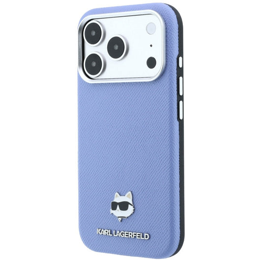 Funda MagSafe para Apple iPhone 18 Pro / 17 Pro, Karl Lagerfeld, Grained Choupette Head, Bleu