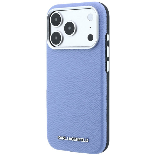 Funda MagSafe para Apple iPhone 18 Pro / 17 Pro, Karl Lagerfeld, Logo Alargado Granulado, Azul