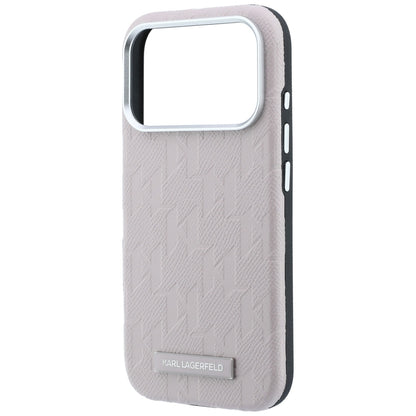 Funda MagSafe para Apple iPhone 18 Pro / 17 Pro, Karl Lagerfeld, Logo de Resina Monocromo Granulada, Rosa