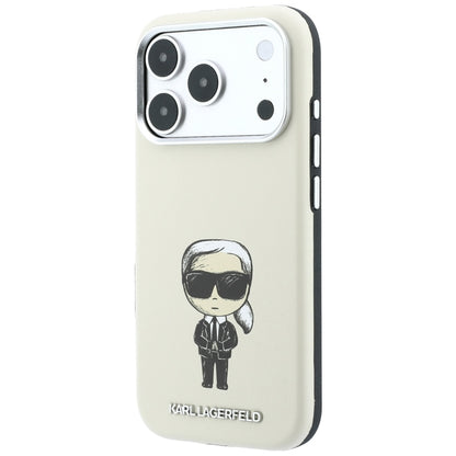 Funda MagSafe para Apple iPhone 18 Pro / 17 Pro, Karl Lagerfeld, Ikonik Sketch, Beige