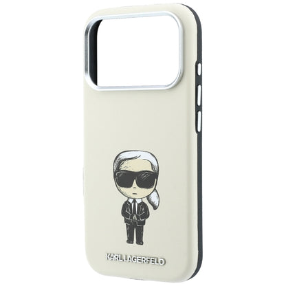 Funda MagSafe para Apple iPhone 18 Pro / 17 Pro, Karl Lagerfeld, Ikonik Sketch, Beige