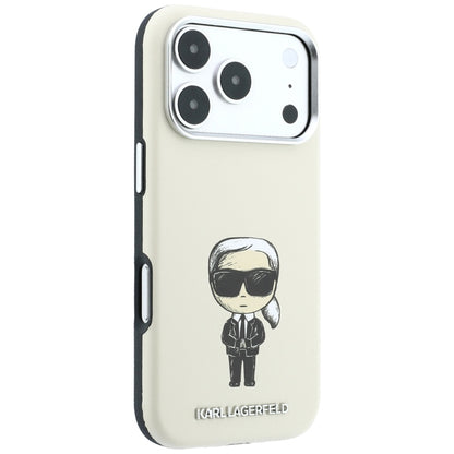 Funda MagSafe para Apple iPhone 18 Pro / 17 Pro, Karl Lagerfeld, Ikonik Sketch, Beige