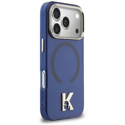 MagSafe Case for Apple iPhone 18 Pro / 17 Pro, Karl Lagerfeld, IML Karl Head Logo, Blue