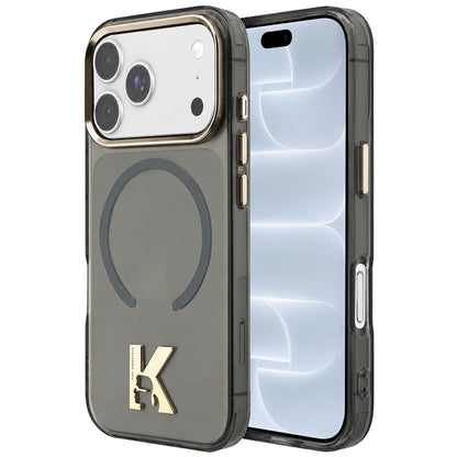 Funda MagSafe para Apple iPhone 18 Pro / 17 Pro, Karl Lagerfeld, IML Karl Head Logo, negra