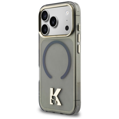 Funda MagSafe para Apple iPhone 18 Pro / 17 Pro, Karl Lagerfeld, IML Karl Head Logo, negra