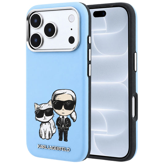 Funda MagSafe para Apple iPhone 18 Pro / 17 Pro, Karl Lagerfeld, KC Bodies Sketch, Azul