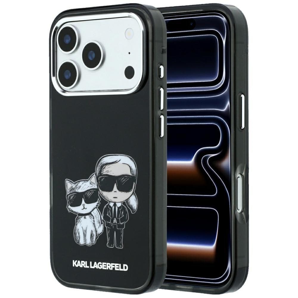 Funda MagSafe para Apple iPhone 18 Pro / 17 Pro, Karl Lagerfeld, KC Bodies Sketch, Negra