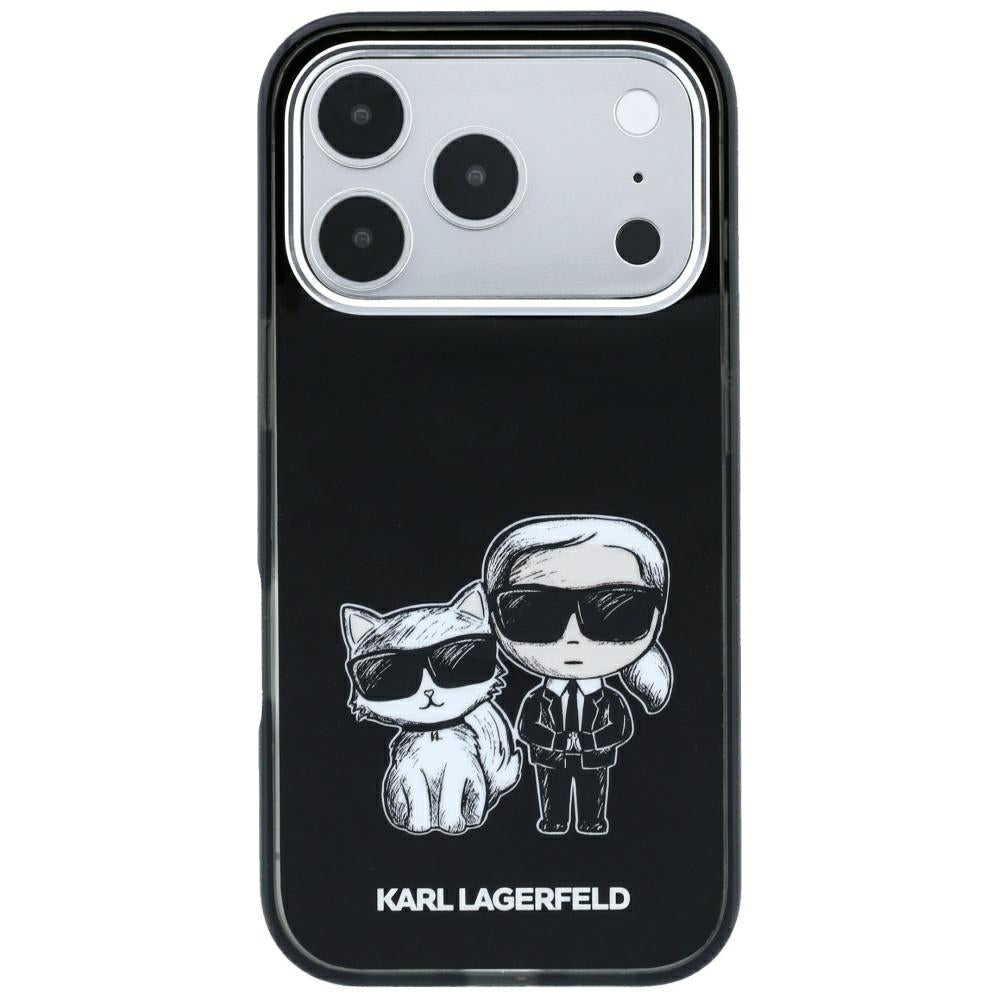 Funda MagSafe para Apple iPhone 18 Pro / 17 Pro, Karl Lagerfeld, KC Bodies Sketch, Negra