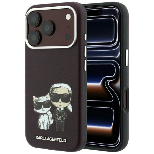 Funda MagSafe para Apple iPhone 18 Pro / 17 Pro, Karl Lagerfeld, KC Bodies Sketch, Burdeos