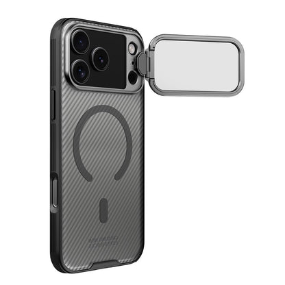 Funda MagSafe para Apple iPhone 18 Pro / 17 Pro, Nillkin, CamShield Prop, Negra Transparente