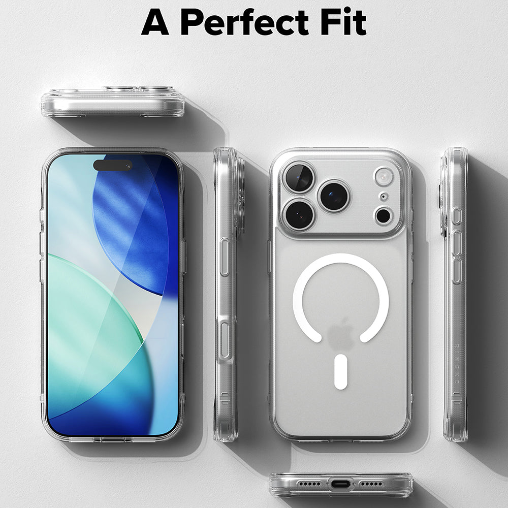 Funda MagSafe para Apple iPhone 18 Pro / 17 Pro, Ringke, Fusion, Transparente Mate