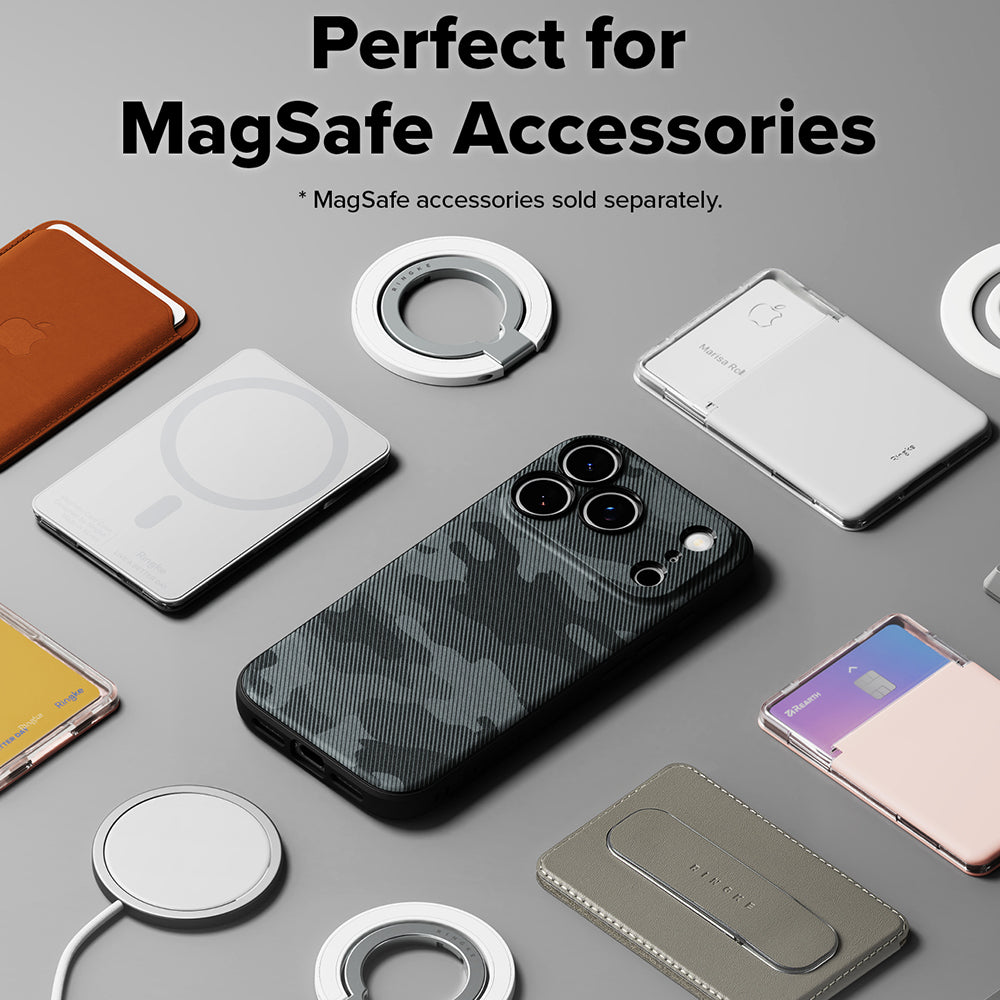 Funda MagSafe para Apple iPhone 18 Pro / 17 Pro, Ringke, Onyx, Camuflaje