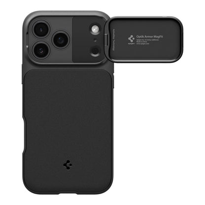 Funda MagSafe para Apple iPhone 18 Pro / 17 Pro, Spigen, Optik Armor, Negra ACS09953