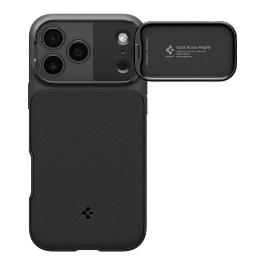 Funda MagSafe para Apple iPhone 18 Pro / 17 Pro, Spigen, Optik Armor, Negra ACS09953