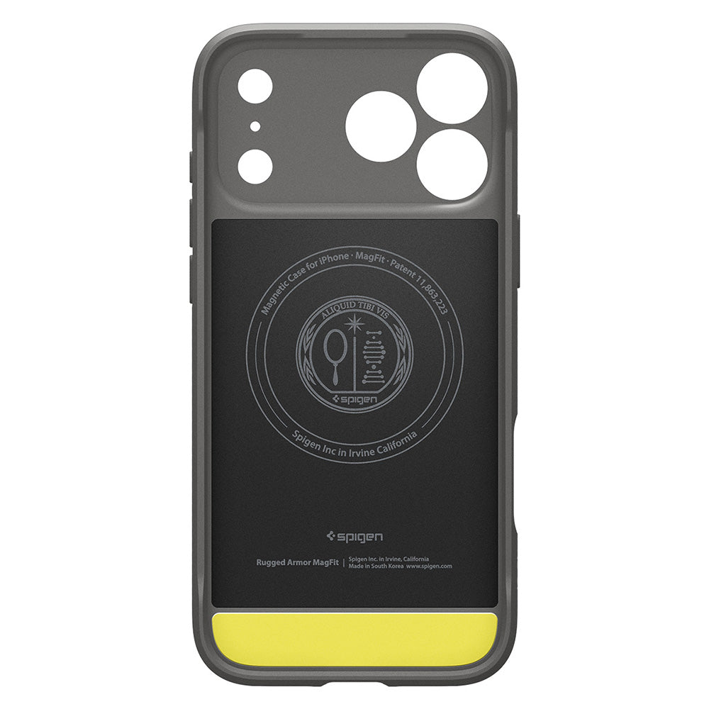MagSafe Case for Apple iPhone 18 Pro / 17 Pro, Spigen, Rugged Armor, Gray ACS12148