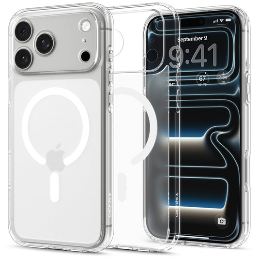 Funda MagSafe para Apple iPhone 18 Pro / 17 Pro, Spigen, Ultra Hybrid, Blanco Satinado ACS12161